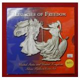 Legacies of Freedom Coin Set (2) 1 oz Silver Coins