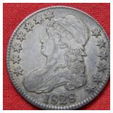 1828 Bust Silver Half Dollar