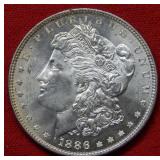 1886 Morgan Silver Dollar Coin