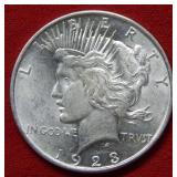 1923 D Peace Silver Dollar