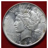 1923 D Peace Silver Dollar