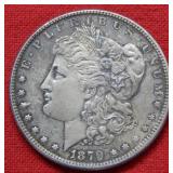 1879 Morgan Silver Dollar Coin