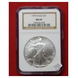 1999 American Eagle NGC MS 69 1 Ounce Silver