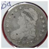 1811 Bust Silver Half Dollar