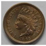 1862 Indian Head Cent Coin