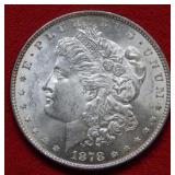 1878 Morgan Silver Dollar 7- Tail Feathers
