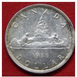 1936 Canada Silver Dolar