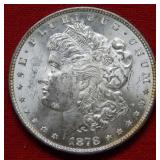 1878 7 Tail Feather Morgan Silver Dollar