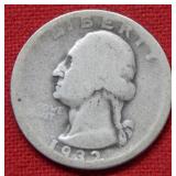 1932 D Washington Silver Quarter