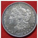 1878 Morgan Silver Dollar 8 Tail Feathers