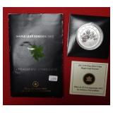 2012 Canadian Silver Maple Leaf .999