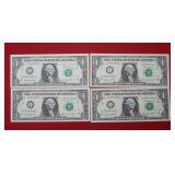 (4) $1 Federal Reserve Notes