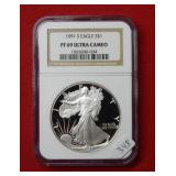 1991 S American Eagle NGC PF69 1 Ounce Silver