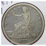 1877 Trade Silver  Dollar