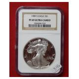 1989 S American Eagle  NGC PF 69 1 Ounce Silver