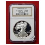 1988 S American Eagle NGC PF69 1 Ounce Silver