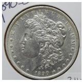 1890 O Morgan Silver Dollar