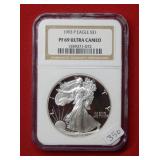 1993 P American Eagle NGC PF69 1 Ounce Silver