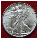 1936 D Walking Liberty Silver Half Dollar Coin