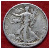 1934 S Walking Liberty Silver Half Dollar