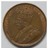 1917 Canada Large Cent - RD/BN