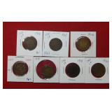 (7) Canada Large Cents 1914-1915-1916-1917-1918-