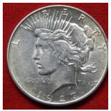 1927 D Peace Silver Dollar Coin