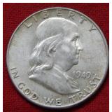 1949 Franklin Silver Half Dollar