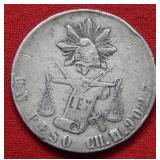 1872 Mexico Peso