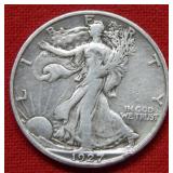1927 S Walking Liberty Silver Half Dollar