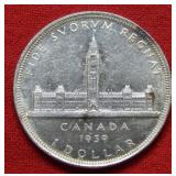 1939 Canada Silver Dollar