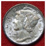 1938 S Mercury Silver Dime