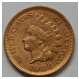 1906 Indian Head Cent - Cleaned
