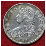 1834 Silver Bust Half Dollar
