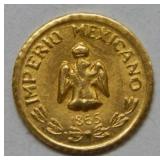 1865 Maxmillian Gold Token
