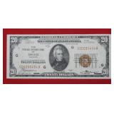 1929 Bank of Chicago IL$20 National Currency Crisp
