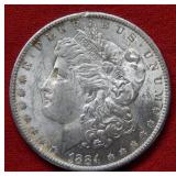 1884 O Morgan Silver Dollar