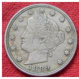 1889 Liberty V Nickel