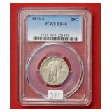 1923 S Standing Liberty Quarter PCGS XF40