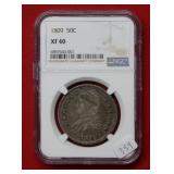 1809 Bust Silver Half NGC XF40