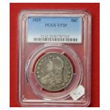 1825 Bust Silver Half  PCGS VF20