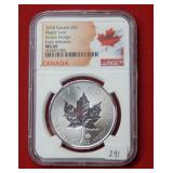 2018 Canada Silver Maple Leaf NGC MS69