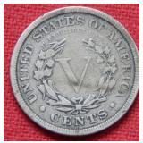 1883 Liberty Head Nickel - with Cents
