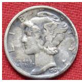 1929 Mercury Silver Dime