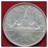 1935 Canada Silver Dollar
