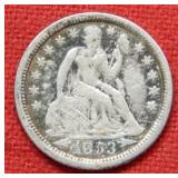 1853 O Seated Liberty Dime with Arrows