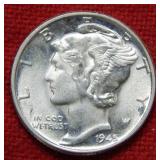 1945 Mercury Silver Dime
