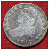 1812 Bust Silver Half Dollar