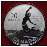 2014 $20 Canada Silver Summer Fun Coin