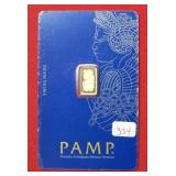 PAMP 1 Gram 999.9 Gold Bar